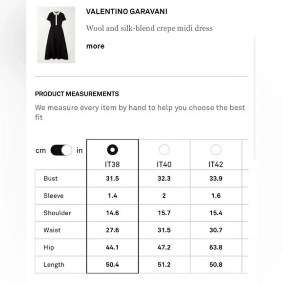 VALENTINO GARAVANI Wool and silk-blend crepe midi dress 38 - Picture 5 of 7